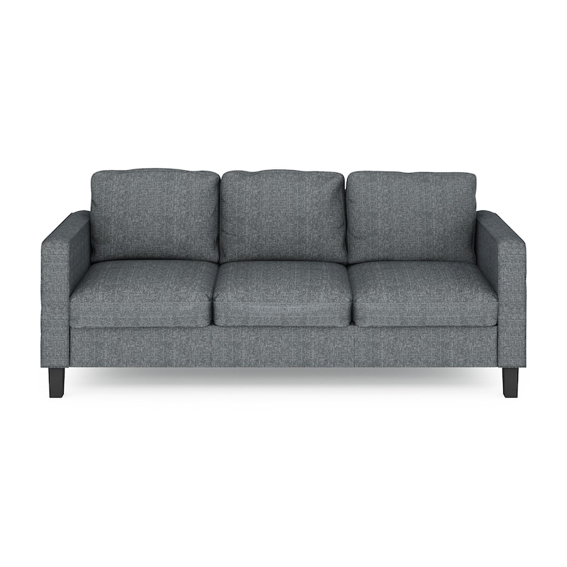 Furinno Bayonne Modern Upholstered 3-Seater Sofa, Beige
