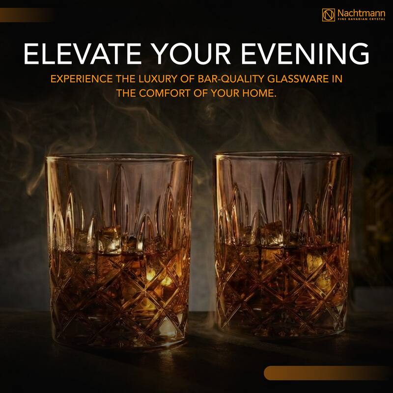 Nachtmann Set of 2 Noblesse Fine Glass Whiskey Tumblers