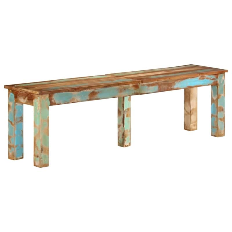 vidaXL Bench 63"x13.8"x18.1" Solid Reclaimed Wood - 63" x 13.8" x 18.1"