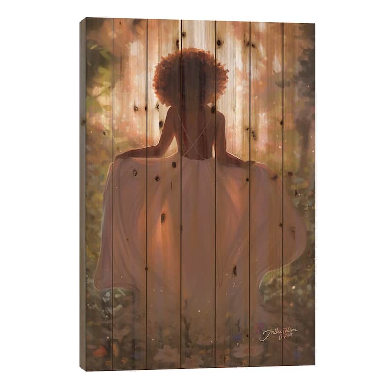 Mother Nature Print On Wood by Hillary D Wilson - Multi-Color - 26x18x1.5