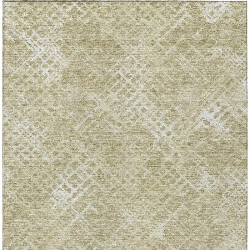 HomeRoots Geometric Transitional Rectangle Outdoor Rug