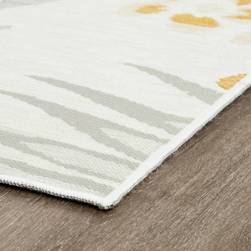 Alfresco Nautical & Coastal Floral & Botanical Reversible Indoor/Outdoor Area Rug