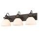 preview thumbnail 5 of 15, Hines 3 Light Bath Vanity Rubbed Bronze with Opal shade