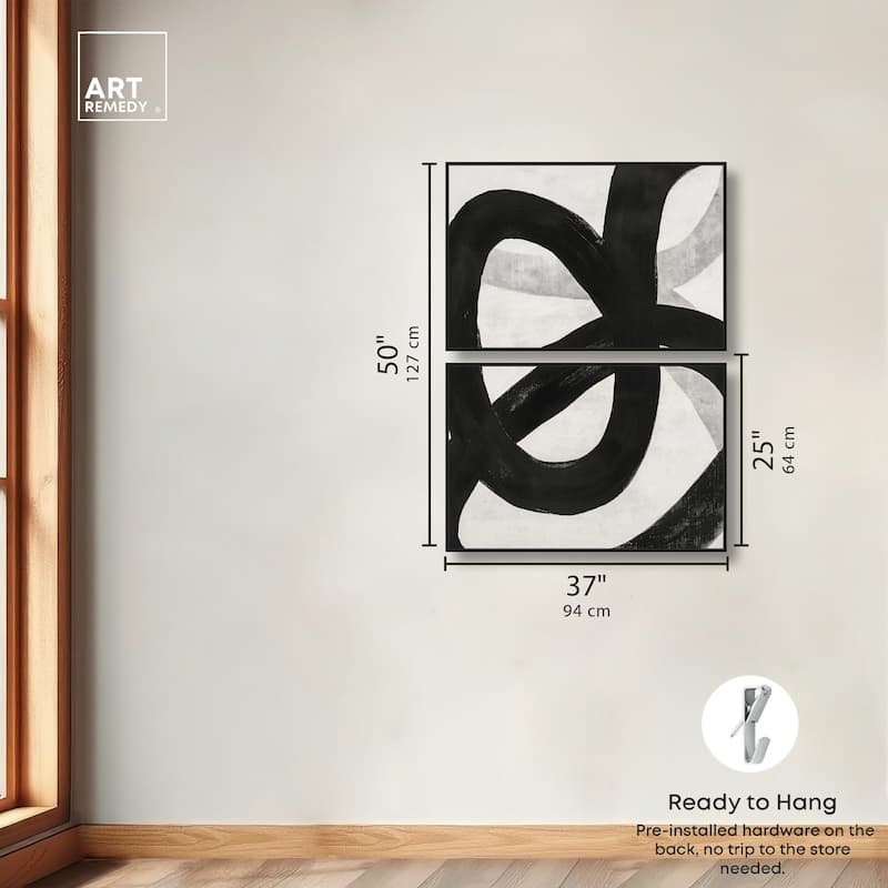 Infinite Loop I Canvas Set of 2 by Art Remedy
