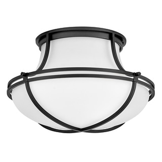 Hinkley Lighting 44491 Saddler 3 Light 16" Wide Flush Mount Ceiling