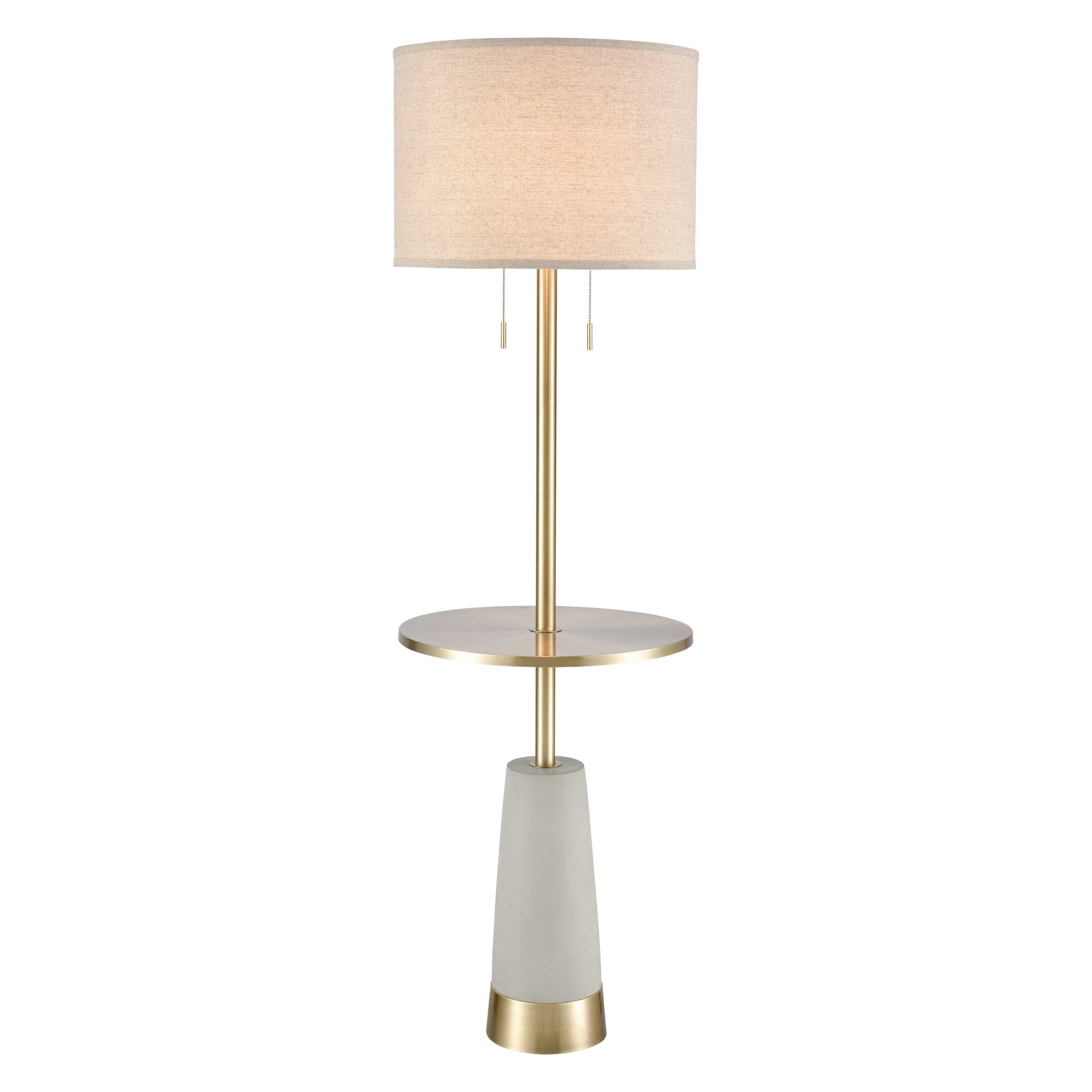 Below the Surface 63'' High 2-Light Floor Lamp - Polished Concrete - 63 inch H