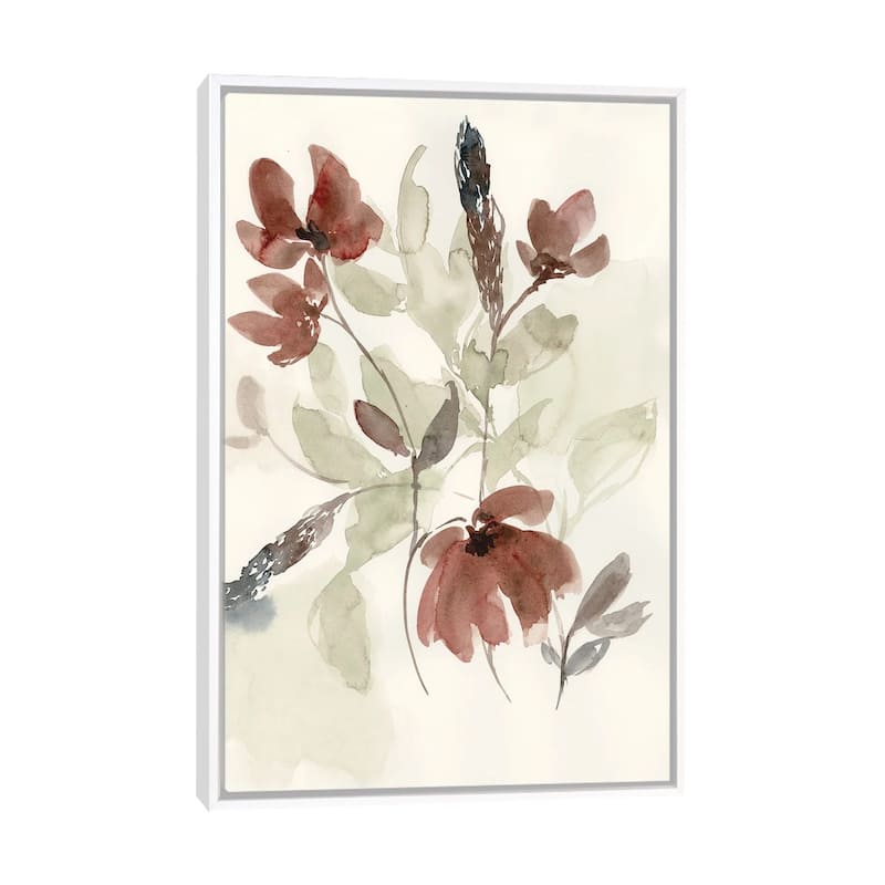 iCanvas "Dusty Flower Composition I" by Jennifer Goldberger Framed - White - 26x18
