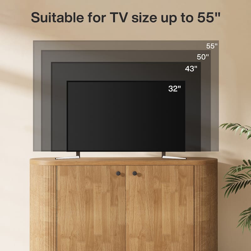 47 Inch TV Stand for TVs up to 55 Inch - 13.7" D x 47.2" W x 31.5" H