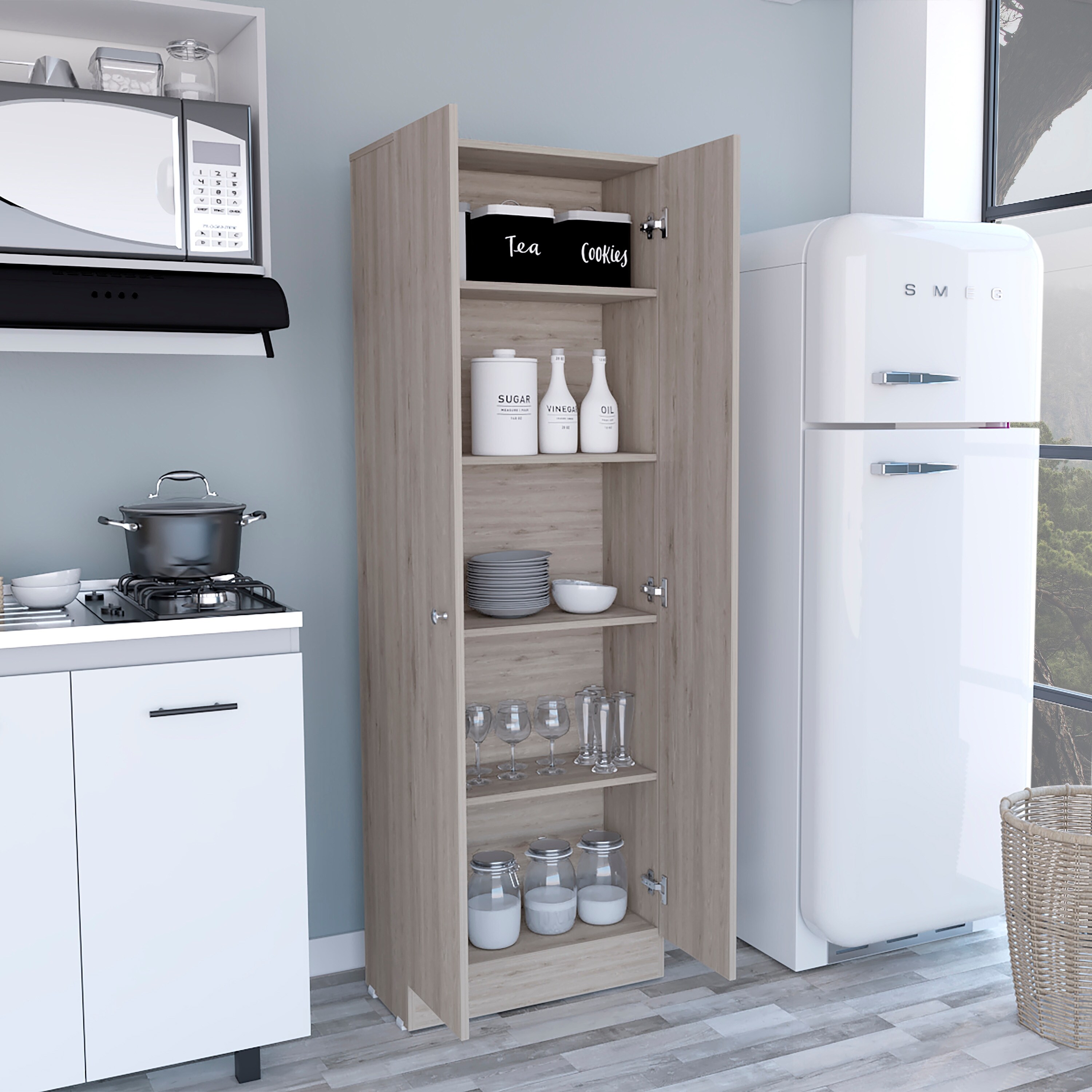 Multi storage store pantry cabinet