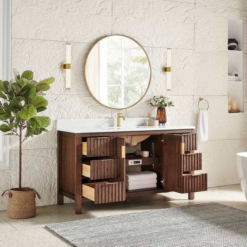 Shenzhen Bath Vanity with Composite Stone Top without Mirror