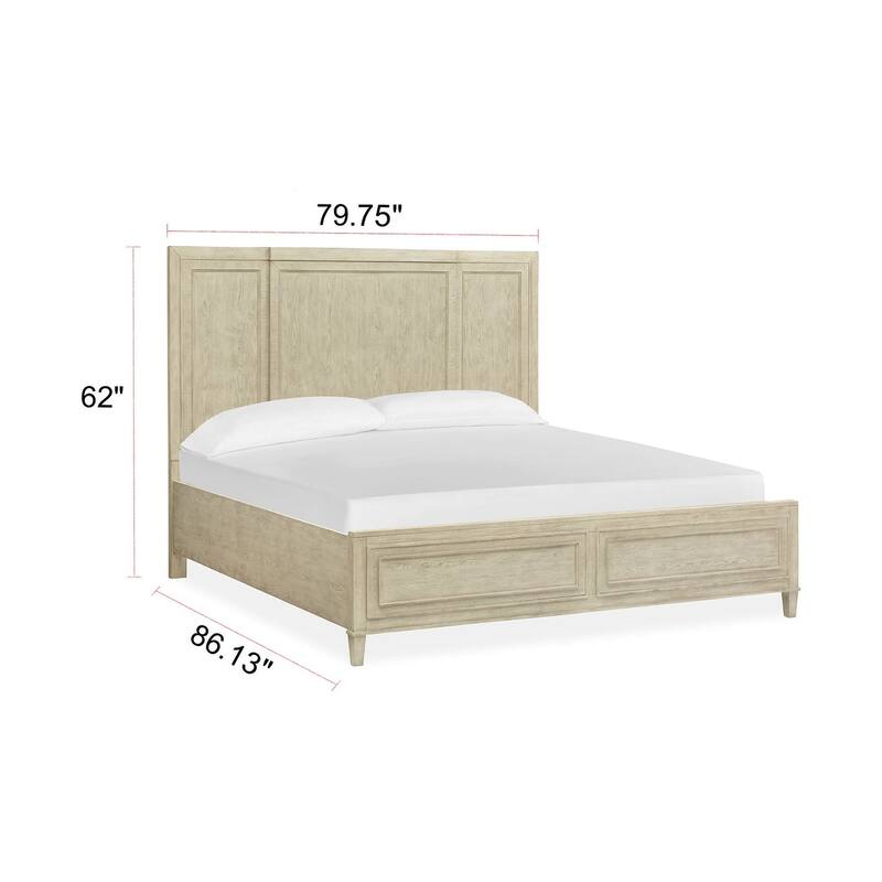 Magnussen Home Sheridan Limestone Panel Bed