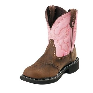 justin pink cowboy boots
