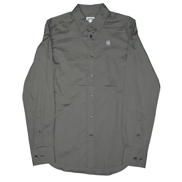 Shop G Star Raw Mens Shirt Green Size Large L Button Down