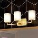 preview thumbnail 1 of 4, Luxury Contemporary Bath Light, 8.5"H x 23.5"W, with Modern Farmhouse Style, Satin Gold, BWP4326 by Urban Ambiance - 23.5