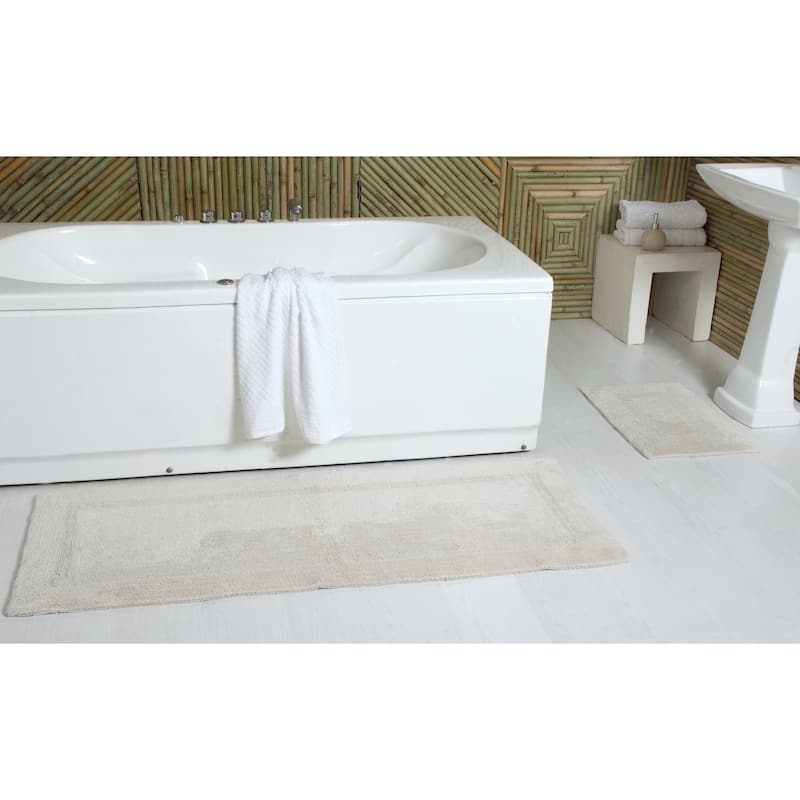 Fabstyles Basix Soft & Absorbent Reversible Cotton Bath Rug
