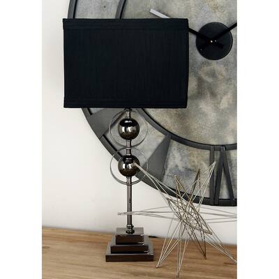 Black Iron Modern Table Lamp (Set of 2) - 5 x 25