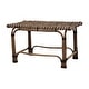 preview thumbnail 8 of 7, Hand-Woven Rattan Side Table or Bench