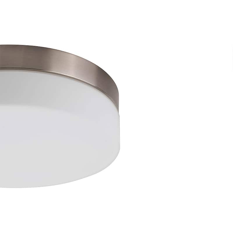 1 Light Flush Mount Ceiling light in Brushed Nickel