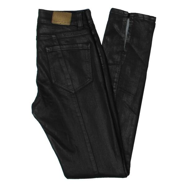 Shop Donna Karan Womens Skinny Jeans Denim Coated 24 On Sale