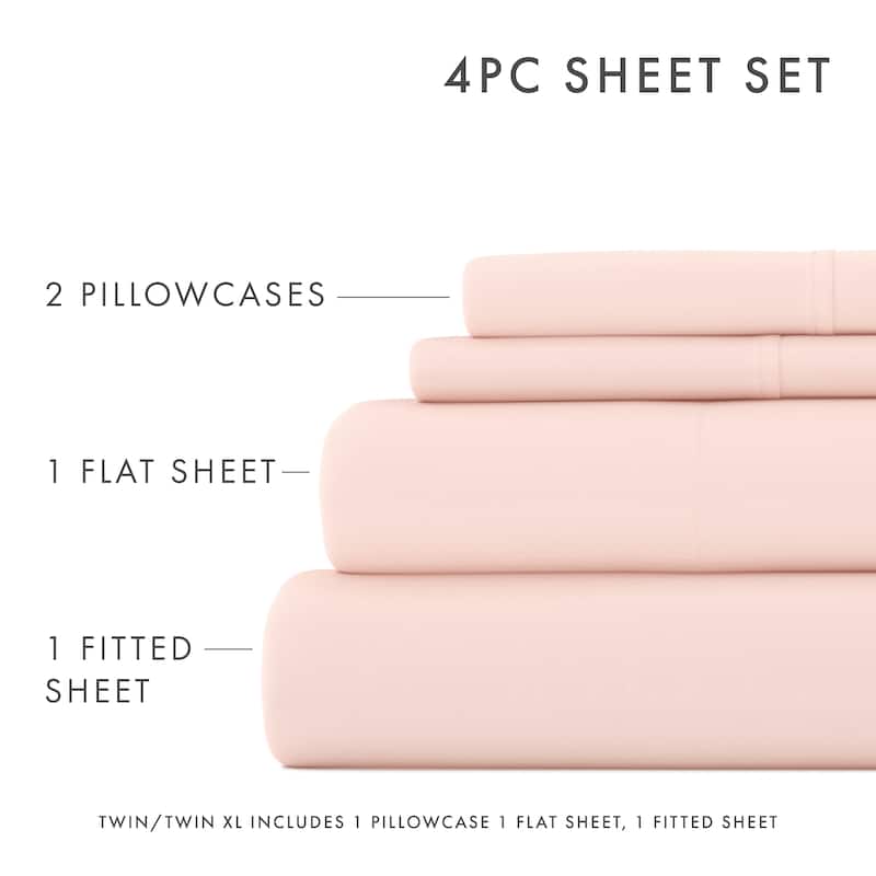 Becky Cameron Ultra-soft Deep Pocket Microfiber 4-piece Bed Sheet Set