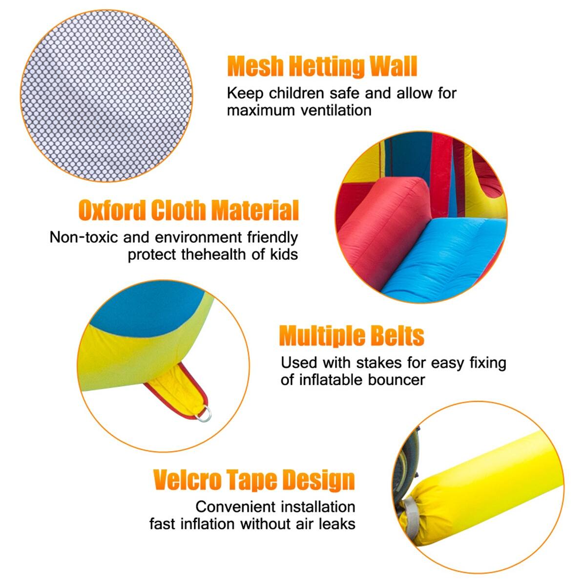 Inflatable Bounce House Castle Ball Pit Jumper Kids Play Castle 10