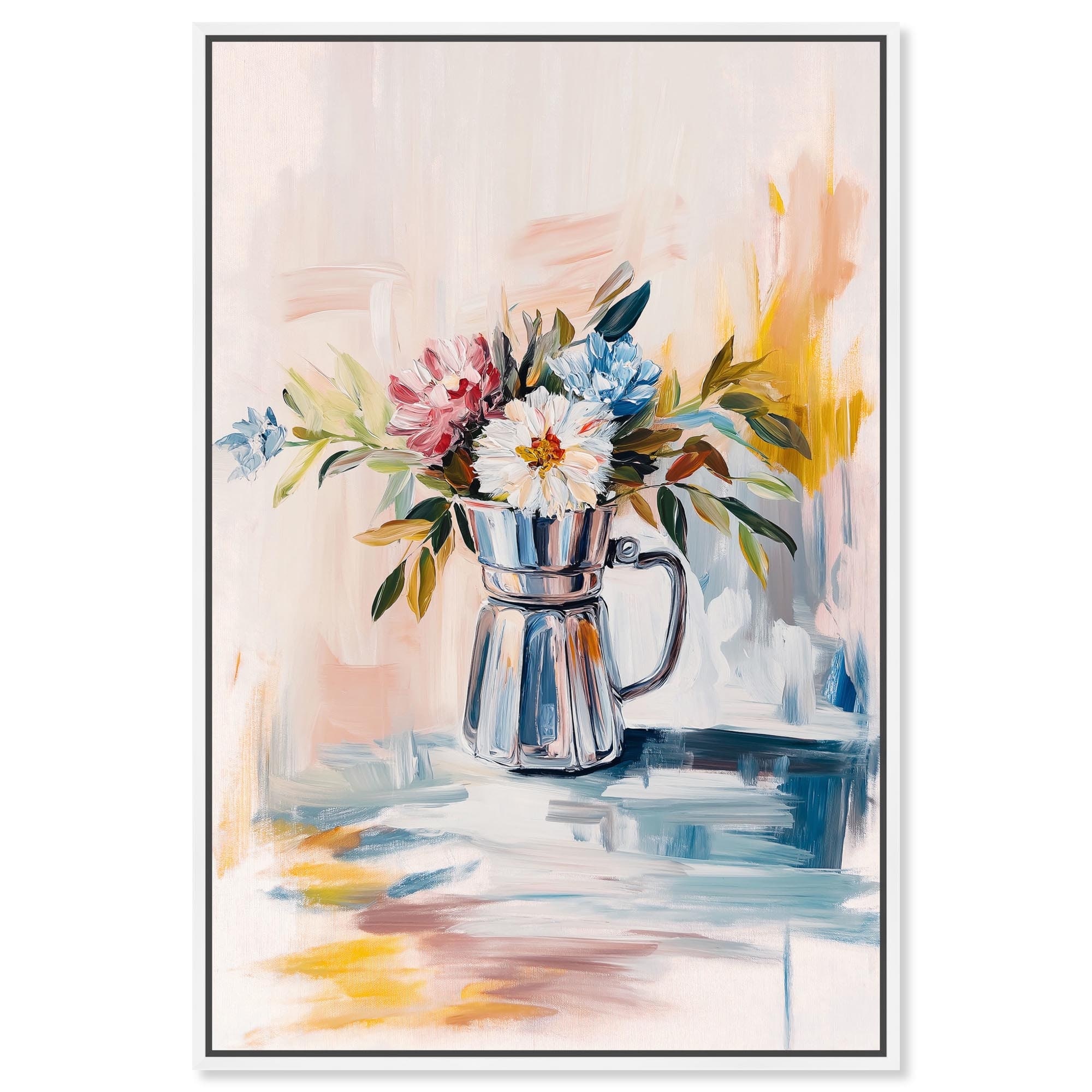 Heart's Garden Canvas Farmhouse Floral Art by Art Remedy