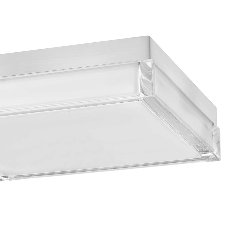 11 Inch Square Flush Mount Integrated LED Light Dimmable 3 Color Temperatures Acrylic Diffuser