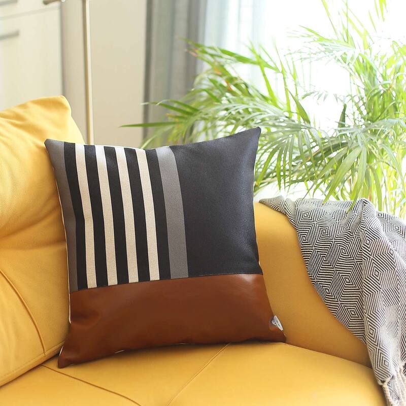 Brown and Black Printed Geometric Throw Pillow Bed Bath & Beyond