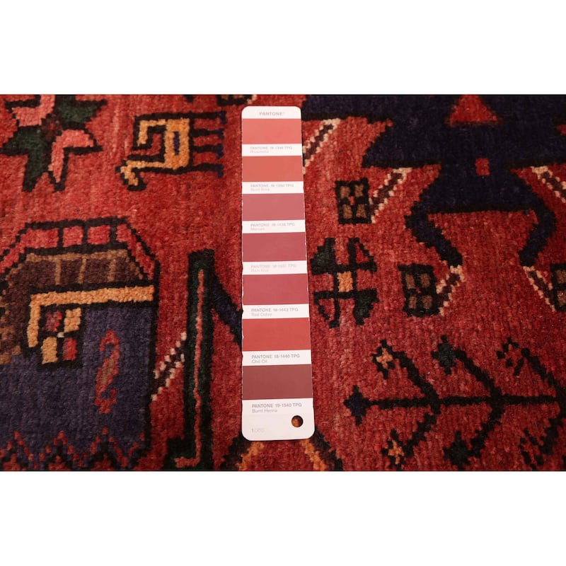 ECARPETGALLERY Hand-knotted Andelz Red Wool Rug - 4'4 x 8'2