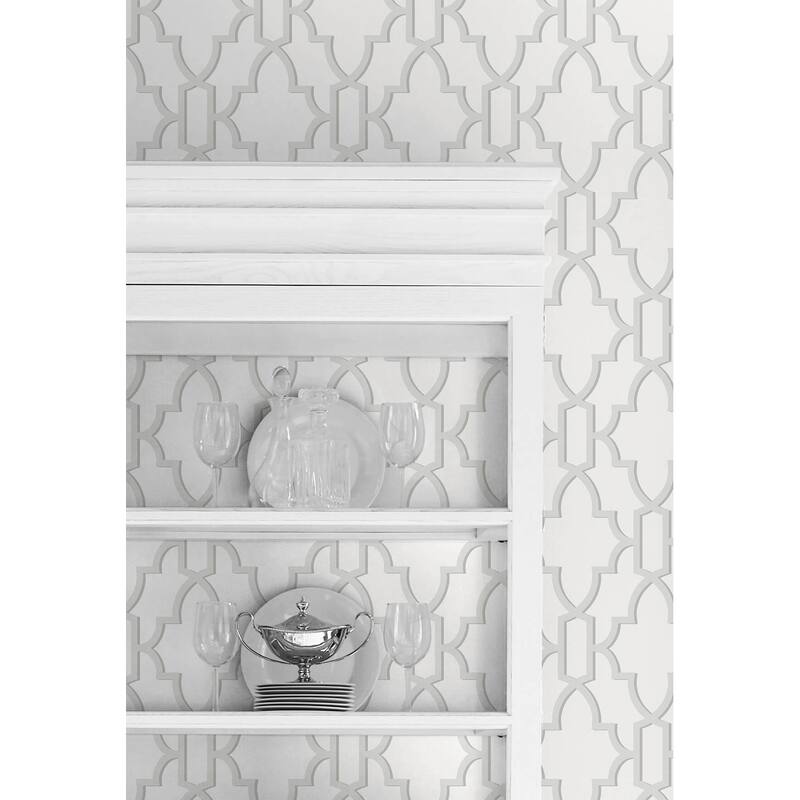 Luxe Haven Coastal Lattice Peel and Stick Wallpaper