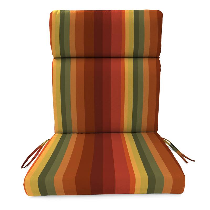 22" x 44" Outdoor Chair Cushion with Ties and Loop - 44'' L x 22'' W x 4'' H