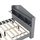 preview thumbnail 35 of 34, Wooden Full/Twin Size House Bed with Storage Headboard - Sturdy Plywood and Particle Board Construction, for Kids