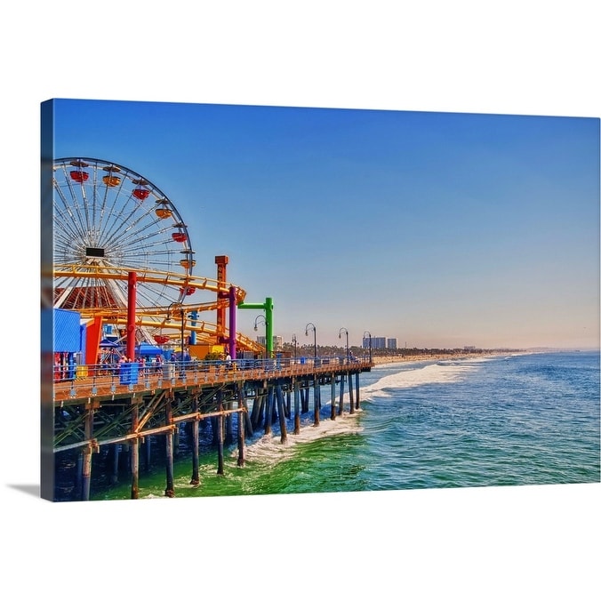 Santa Monica Pier Canvas Wall Art Overstock 16479244