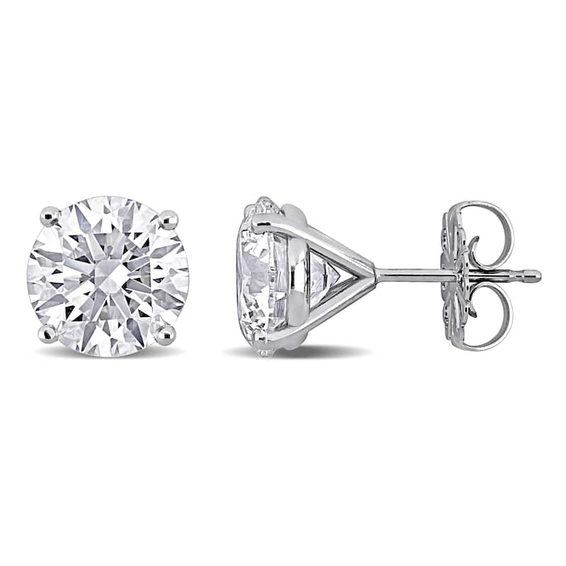 6ct TW Lab-Grown Diamond Martini-Style Stud Earrings in 14K White Gold