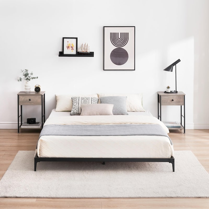 Heavy Duty Metal Platform Bed Frame