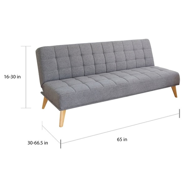 Abbyson Carson Midcentury Tufted Convertible Futon Sleeper Sofa Bed Bath & Beyond 22798135