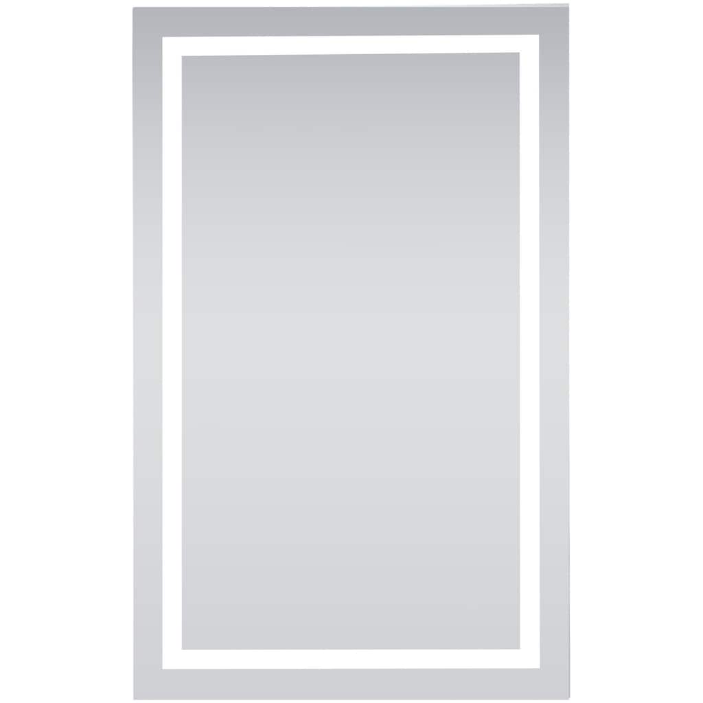 Elegant Lighting Nova 48" x 32" Rectangular Flat Aluminum Framed