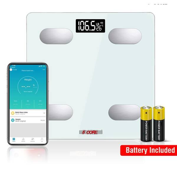 True Integral Bluetooth Body Fat Smart Scale with Smartphone APP, BMI  Digital Scale, Bathroom Wireless Weight Scale, in Black - Bed Bath & Beyond  - 30077323