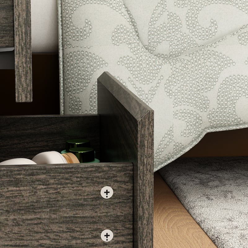 18.9'' Tall 15.7"W 2 - Drawer Nightstand Chest End Table