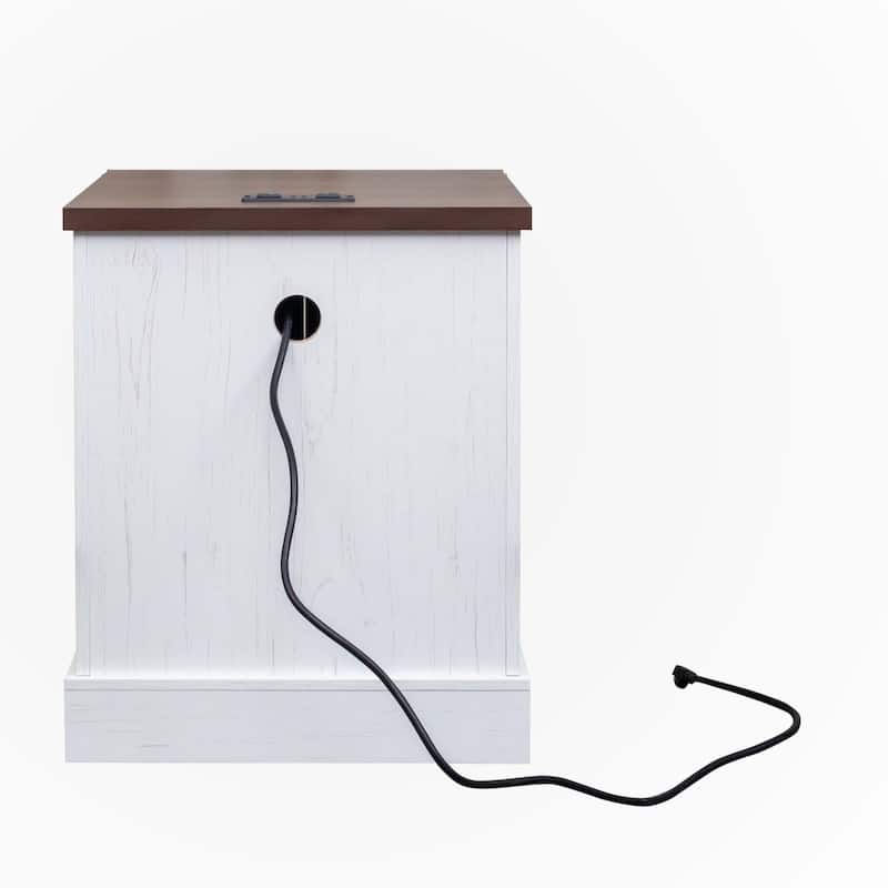 End Table with Charging Station