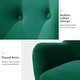 preview thumbnail 52 of 108, Eusebio Tufted Velvet Accent Chair with Wingback, Arms, and Metal Gold Legs for Living Room or Bedroom by HULALA HOME