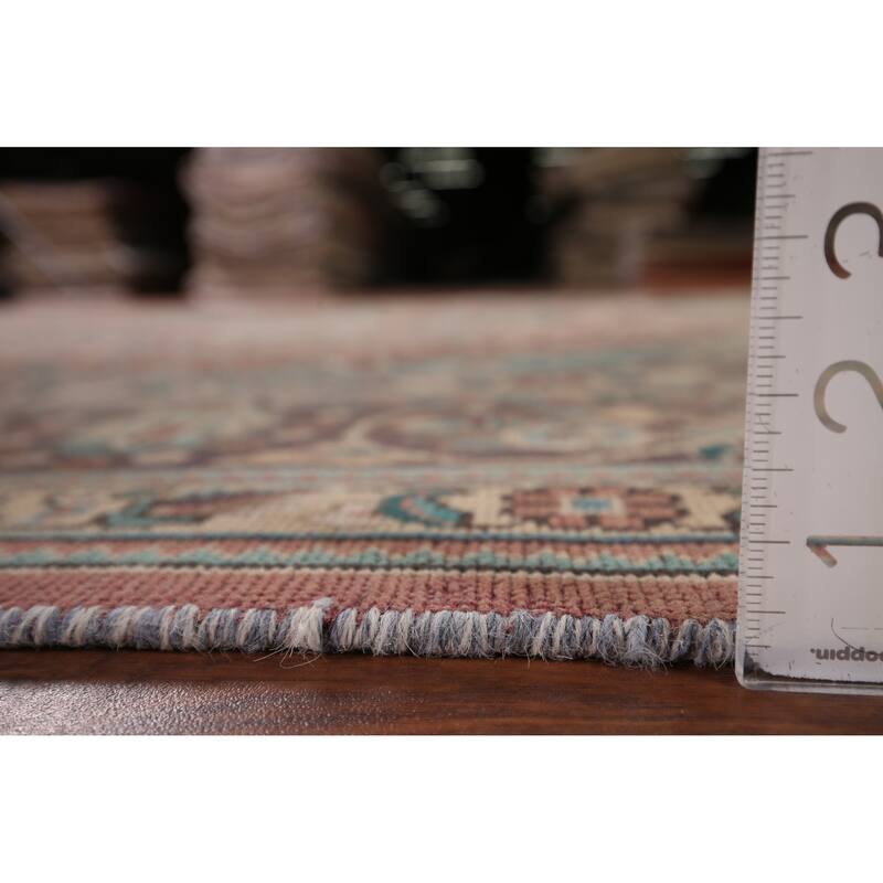 Pink Tabriz Persian Vintage Area Rug Handmade Wool Carpet - 7'11" x 11'0"