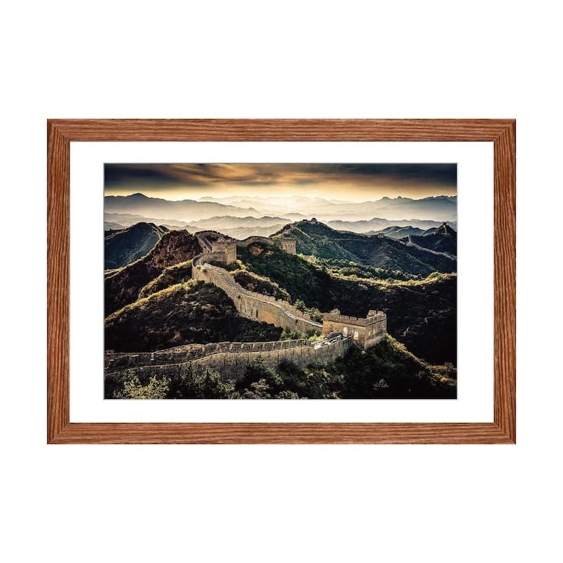 iCanvas "Chinese Wall" by Dieter Reichelt - Walnut - 16x24x1