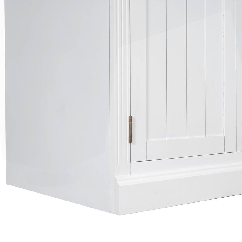 Versatile Tall Bookshelf with LED Lighting and Multiple Storage Options for Home