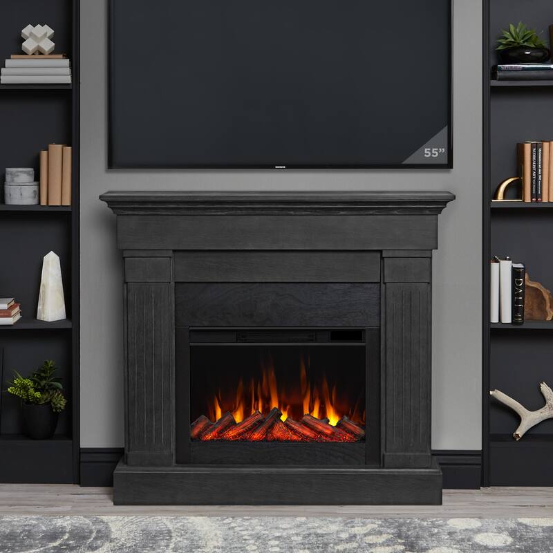 Crawford 48" Slim Electric Fireplace by Real Flame