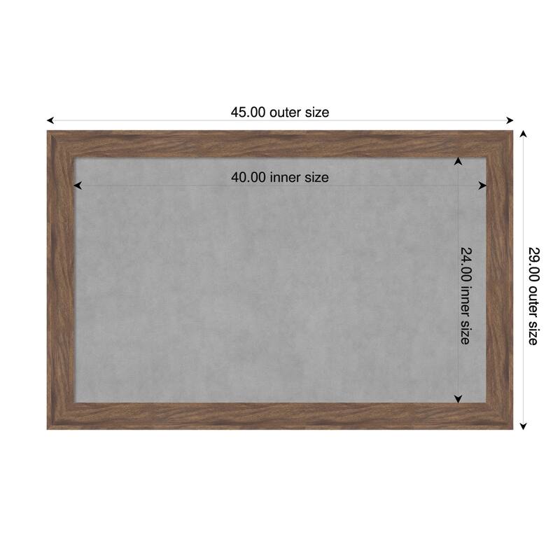 Amanti Art Pia Medium Brown Framed - 45 x 29 in