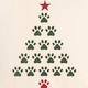 preview thumbnail 2 of 2, Christmas Tree Paws Decorative Accent Throw Pillow