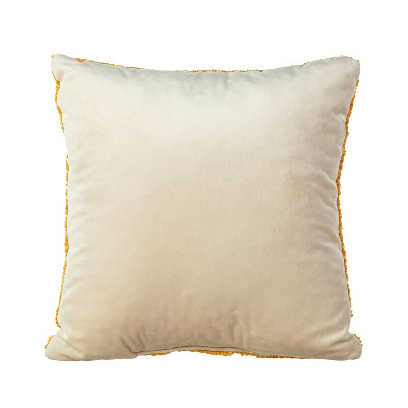Glitzhome 14''H Fall Harvest Hooked Pumpkin Sunflower Pillow
