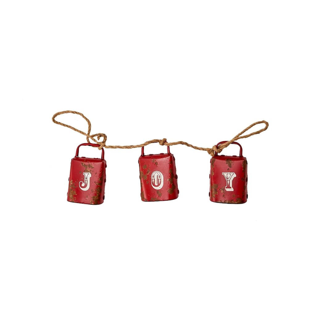 4" Metal Joy Cow Bells on Rope
