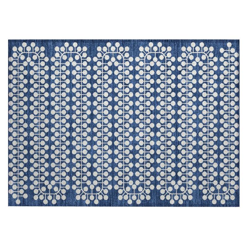 Machine Washable Indoor/ Outdoor Modern Ailey Chantille Rug